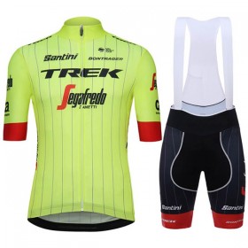 Tenue Cycliste et Cuissard à Bretelles 2018 Trek-Segafredo N002